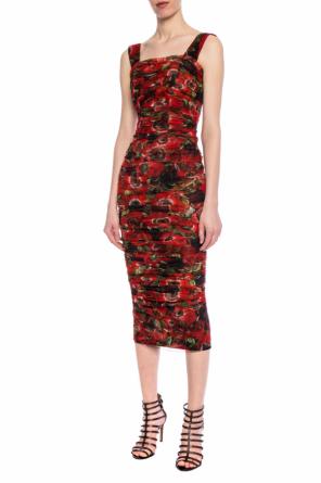 Floral-printed double-layered dress, zdjęcie 2 Floral-printed double-layered dress od Dolce & Gabbana